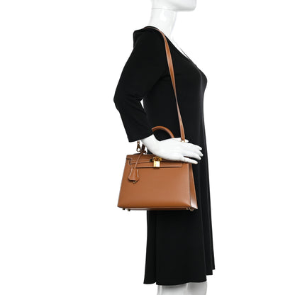 Hermes Epsom Kelly Sellier 25 Gold 2 of 11