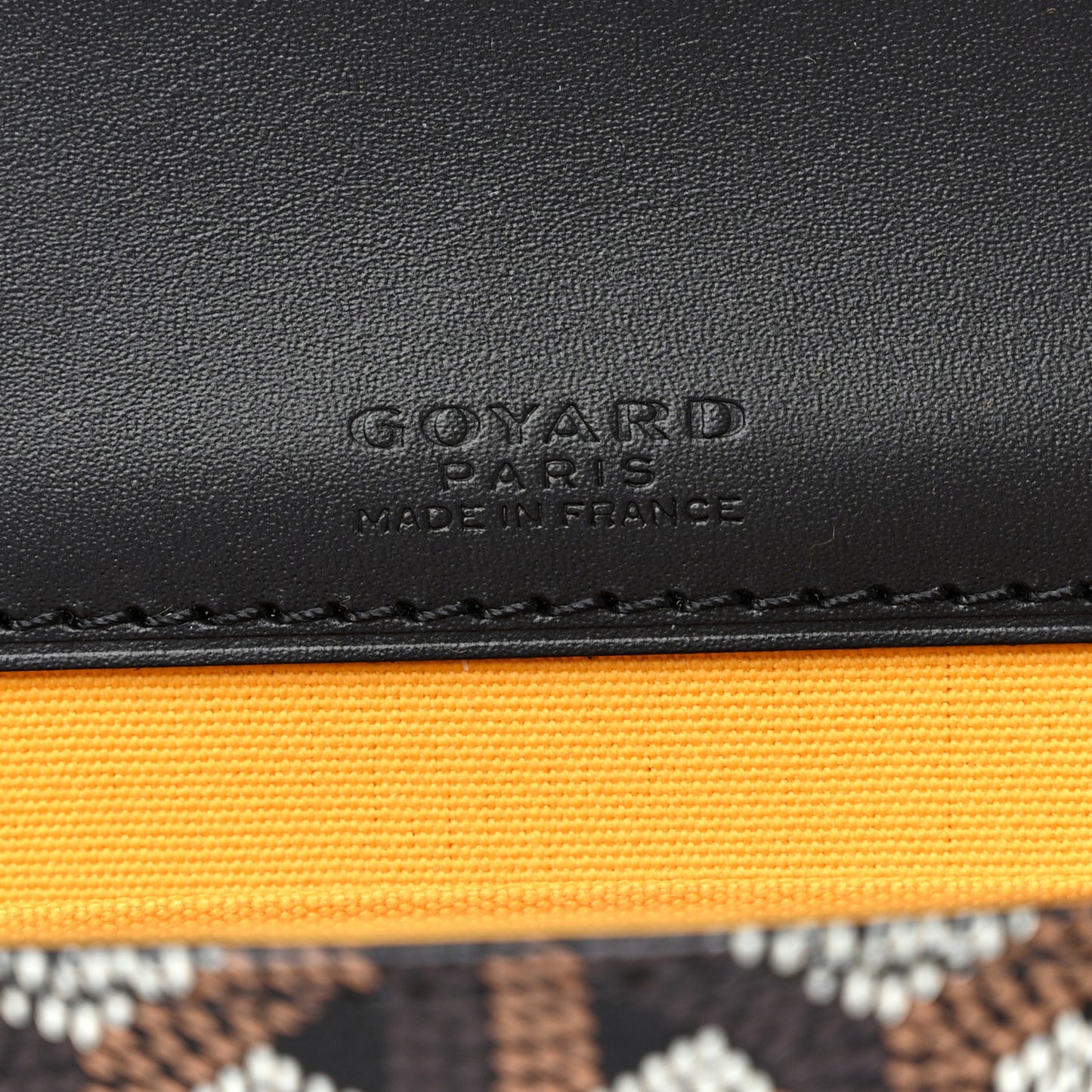 Goyardine Monte Carlo Mini Case Black Gold
