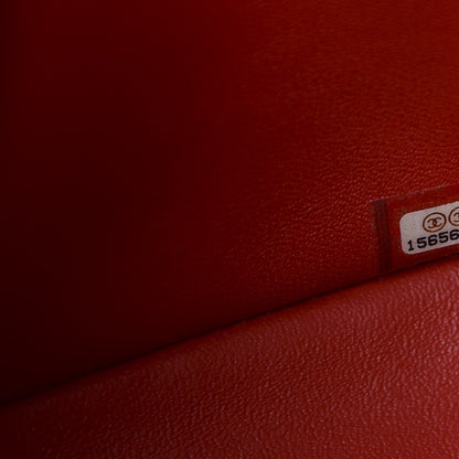 Chanel Lambskin Quilted Jumbo Double Flap Red 7 of 8