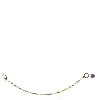 Louis Vuitton Metal Pochette Extender Key Ring Chain Gold 2 of 5