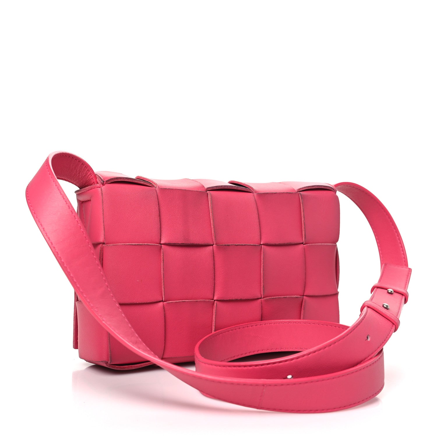 Bottega Veneta Lambskin Maxi Intrecciato Cassette Crossbody Bag Lollipop 3 of 13