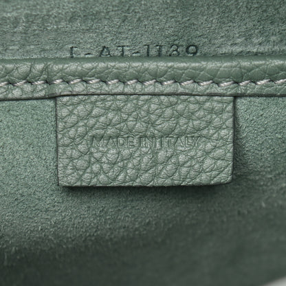 Celine Drummed Calfskin Nano Luggage Caladon 6 of 9
