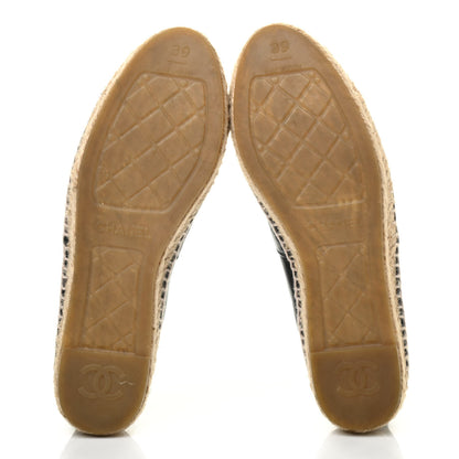 Chanel Lambskin CC Espadrilles 39 Black 5 of 7