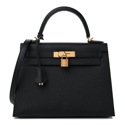Hermes Epsom Kelly Sellier 28 Black 1 of 10