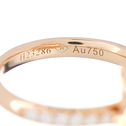 Piaget 18K Rose Gold Diamond Rose Ring 52 6 5 of 5