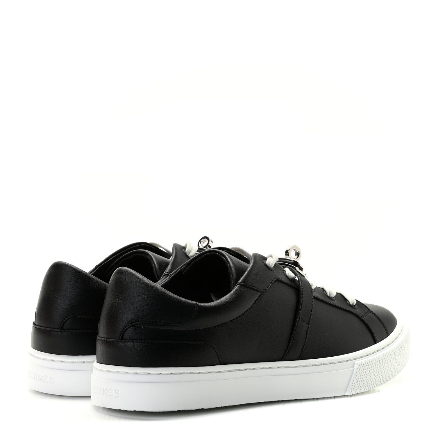 Hermes Calfskin Day Sneakers 37 Black 3 of 8