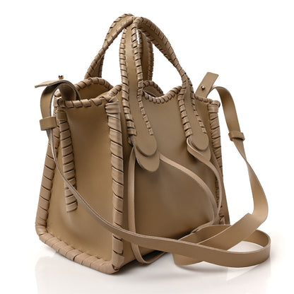 Chloe Calfskin Small Mony Tote Argil Brown 3 of 9