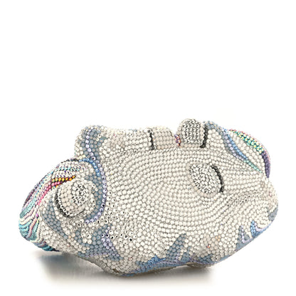 Judith Leiber Swarovski Crystal Unicorn Minaudiere Clutch 4 of 13