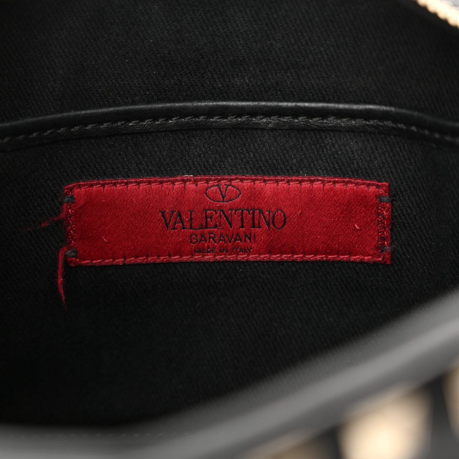 Valentino Garavani Calfskin Rockstud Camera Crossbody Bag Black 6 of 12