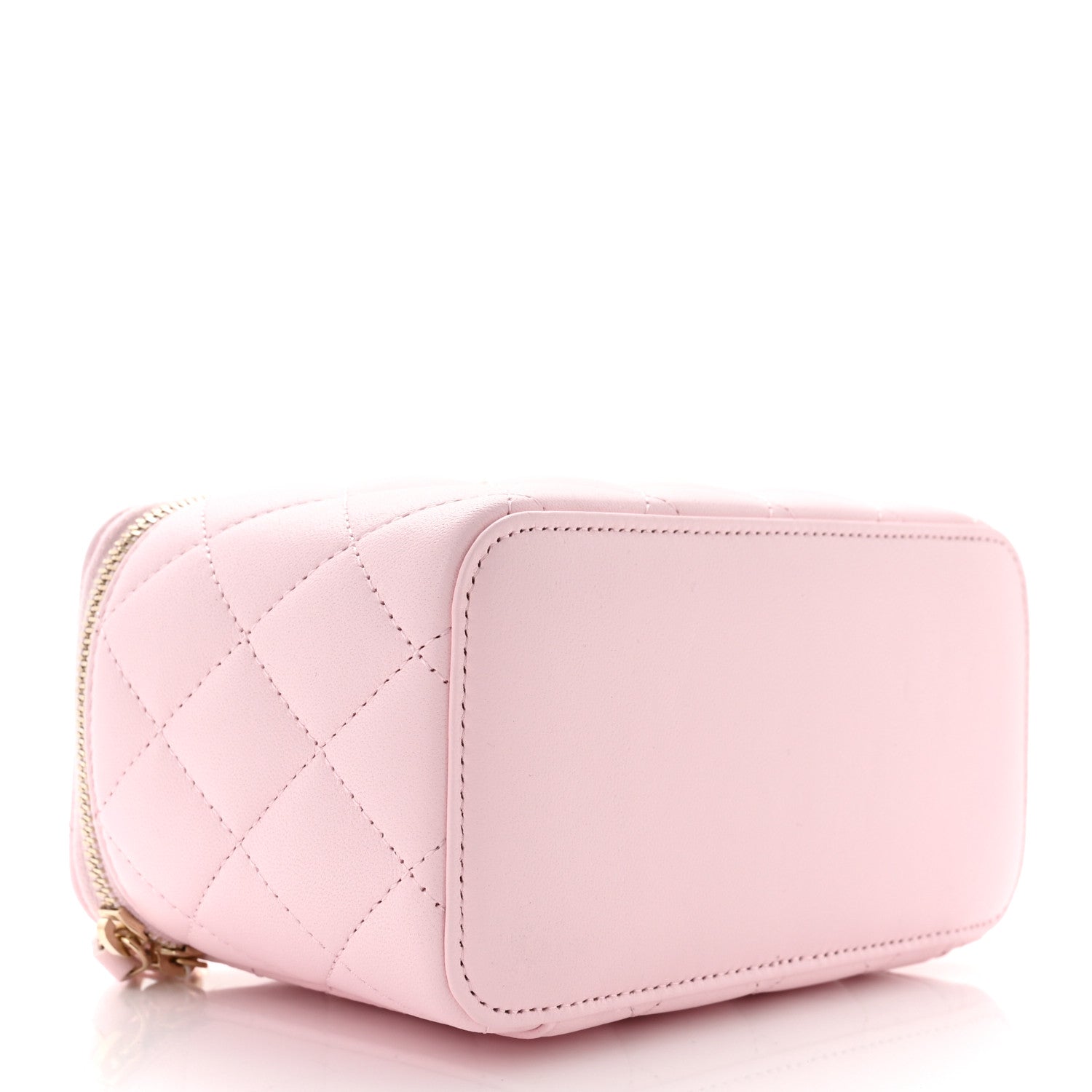 Chanel Lambskin Quilted Small Top Handle Vanity Case With Chain Light Pink 3 of 10