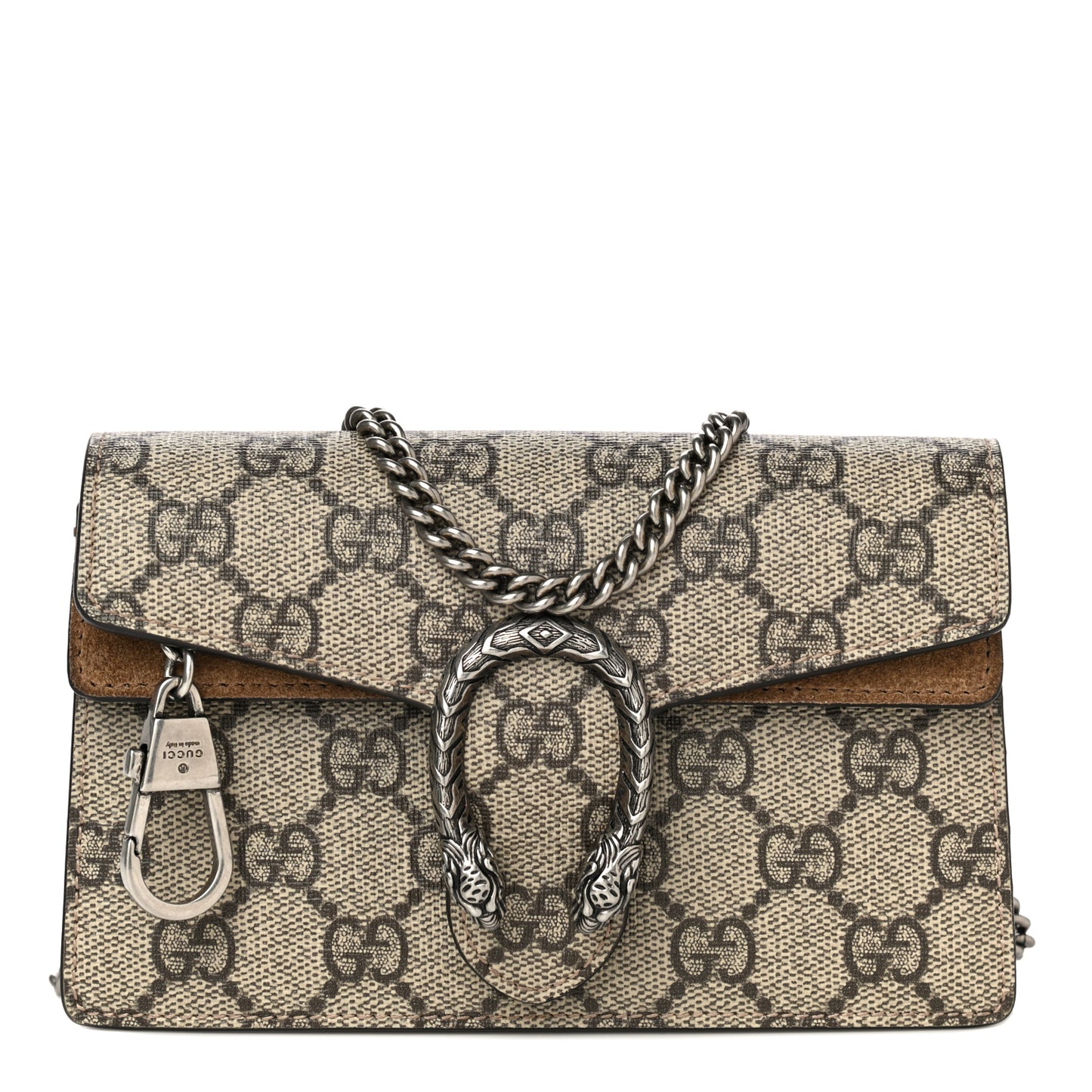 GG Supreme Monogram Super Mini Dionysus Shoulder Bag Taupe