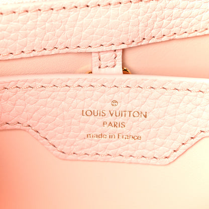 Louis Vuitton Taurillon Monogram Flower Capucines BB Pink Creme 6 of 9