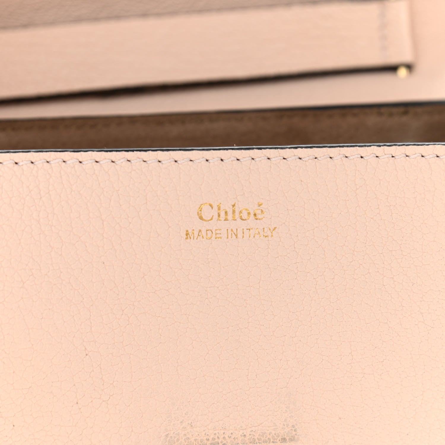 Chloe Grained Calfskin Lambskin Drew Shoulder Bag Biscotti Beige 7 of 11