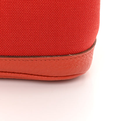 Hermes Toile Militaire Vache Country Garden Party Pockets 36 MM Rouge Tomate Capucine 15 of 17