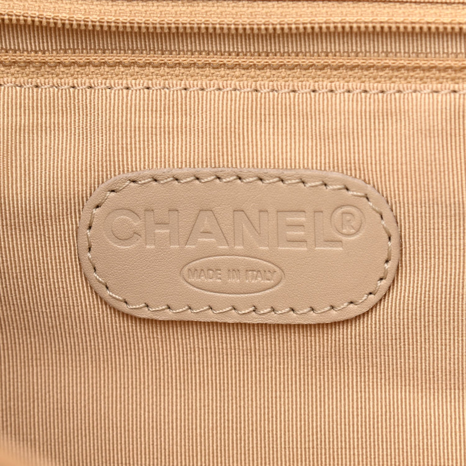 Chanel Lambskin CC Drawstring Backpack Beige 6 of 12