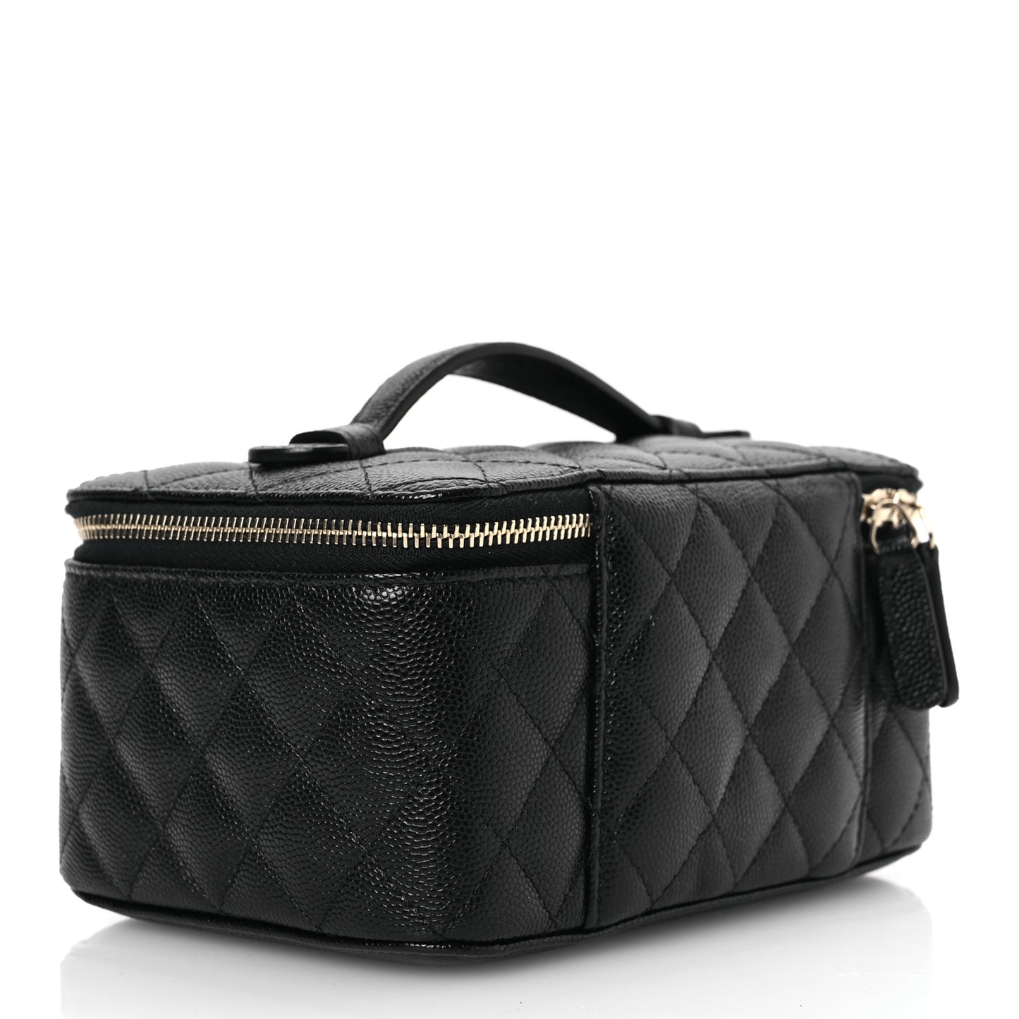 Caviar Quilted Jewelry Box Black