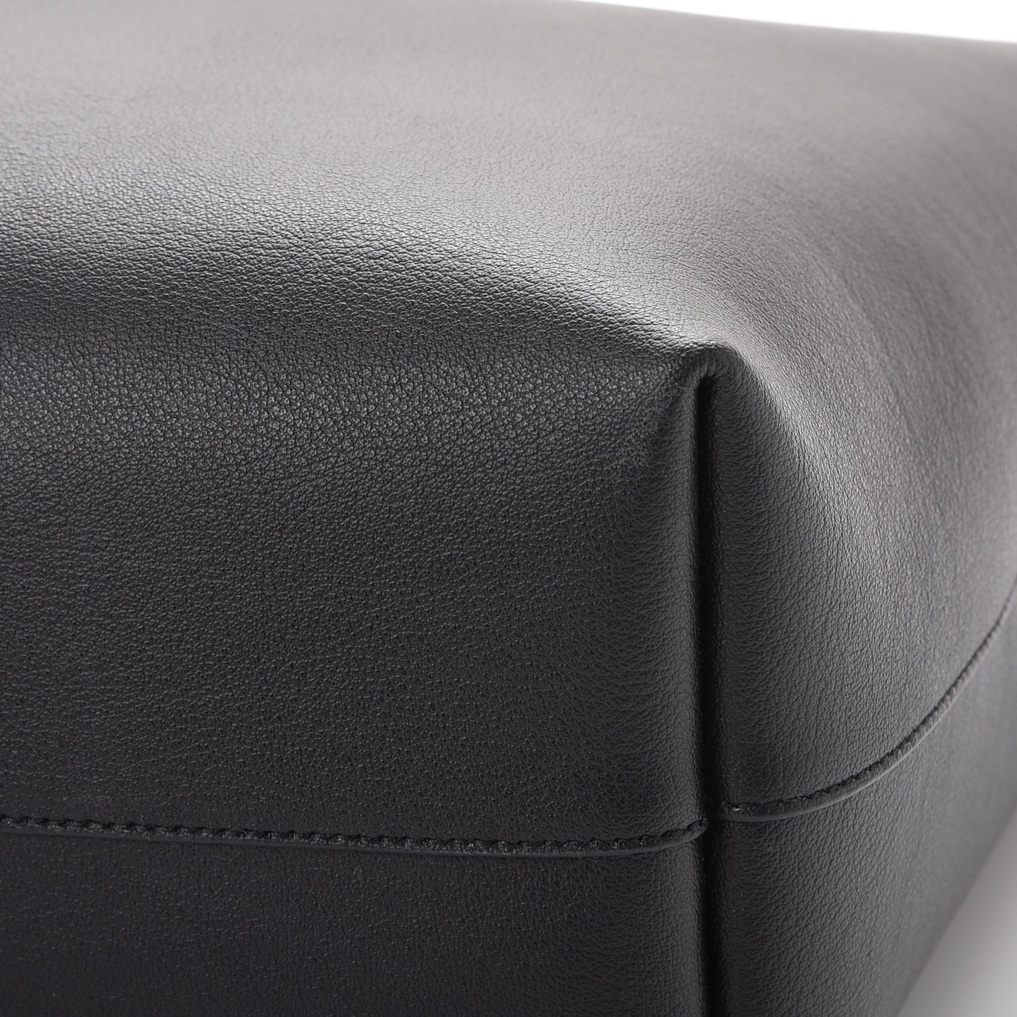 Calfskin Large Shopping Tote Black