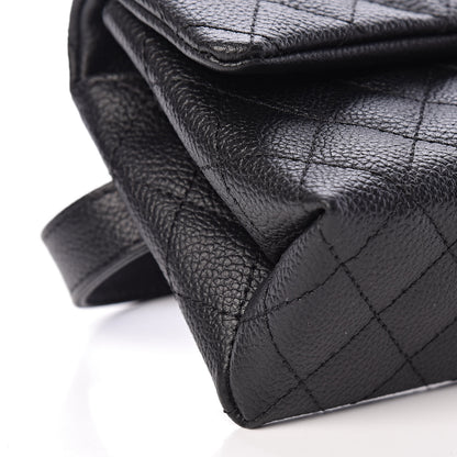 Chanel Grained Calfskin Quilted 2.55 Reissue Flap Belt Bag Clutch Black 10 of 11
