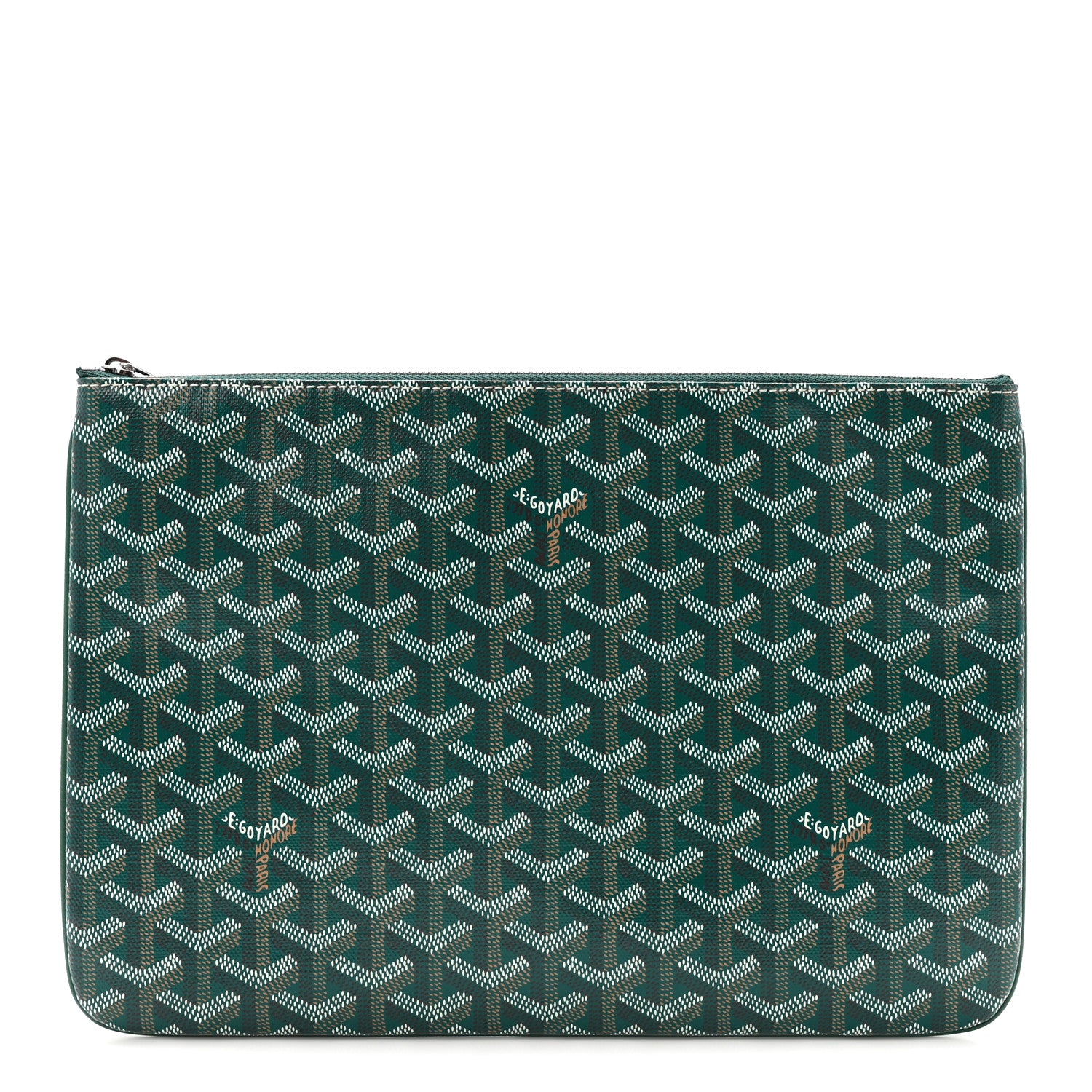 Goyard Goyardine Senat Pochette MM Green 1 of 7