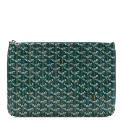 Goyard Goyardine Senat Pochette MM Green 1 of 7