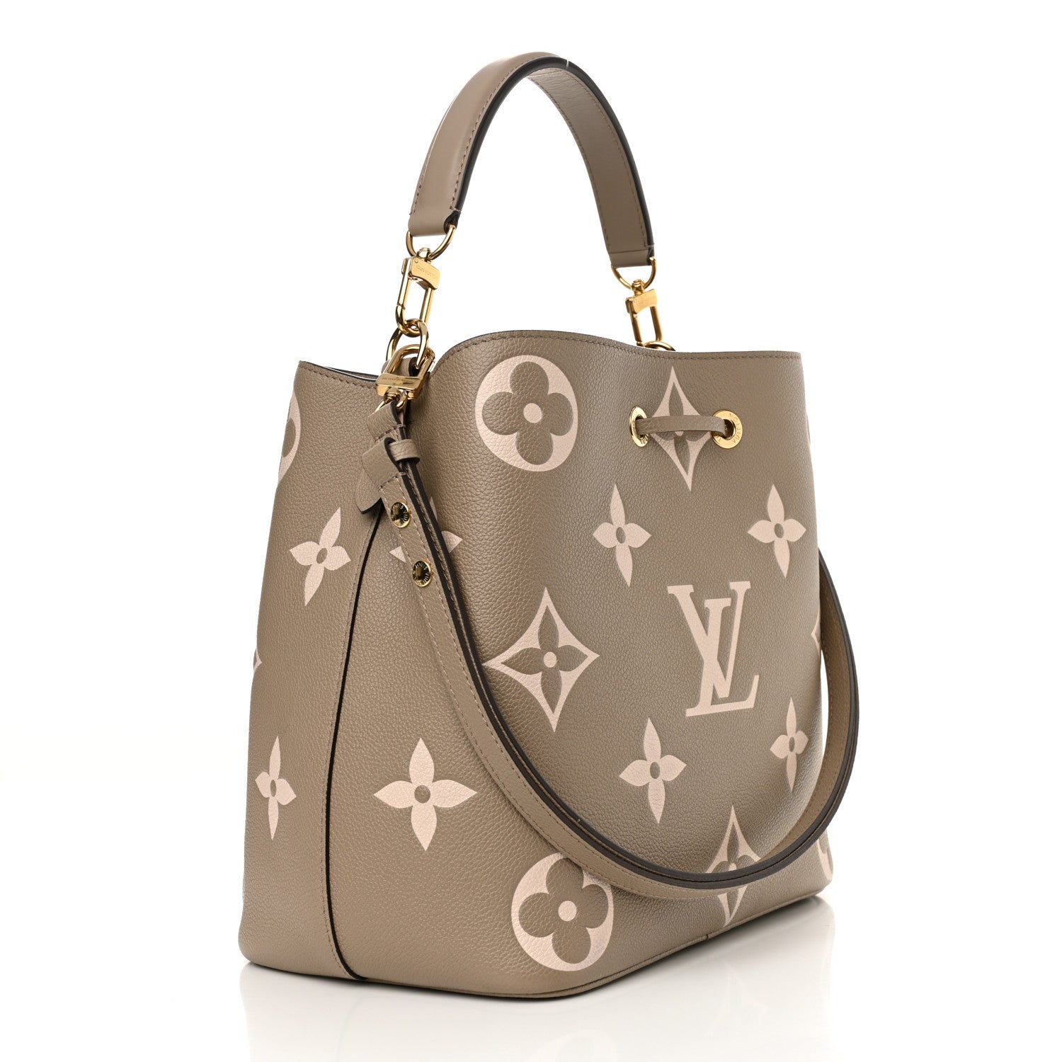 Louis Vuitton Empreinte Monogram Giant Neonoe MM Tourterelle Creme 4 of 11