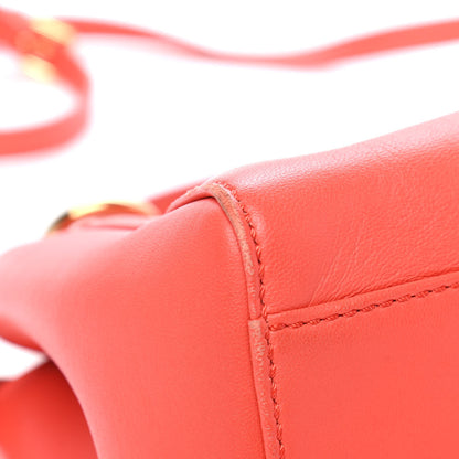 Fendi Nappa Mini Peekaboo Iconic Satchel Azalea 10 of 12