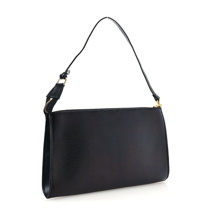 Louis Vuitton Epi Pochette Accessories 21 Black 3 of 12