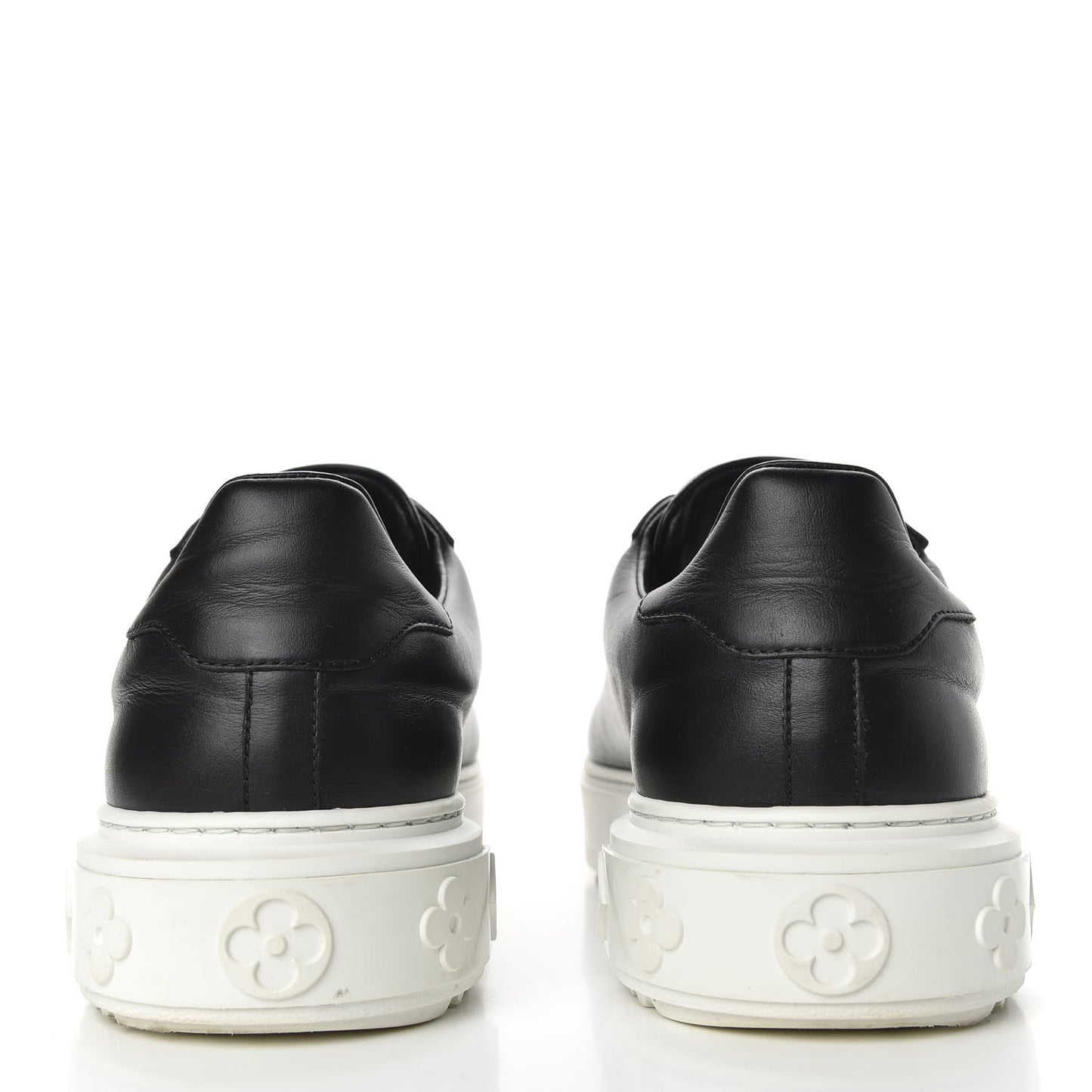 Calfskin Time Out Sneakers 41.5 Black