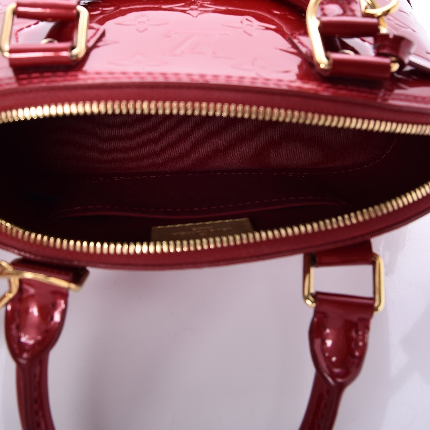 Louis Vuitton Vernis Alma BB Pomme D'Amour 5 of 7
