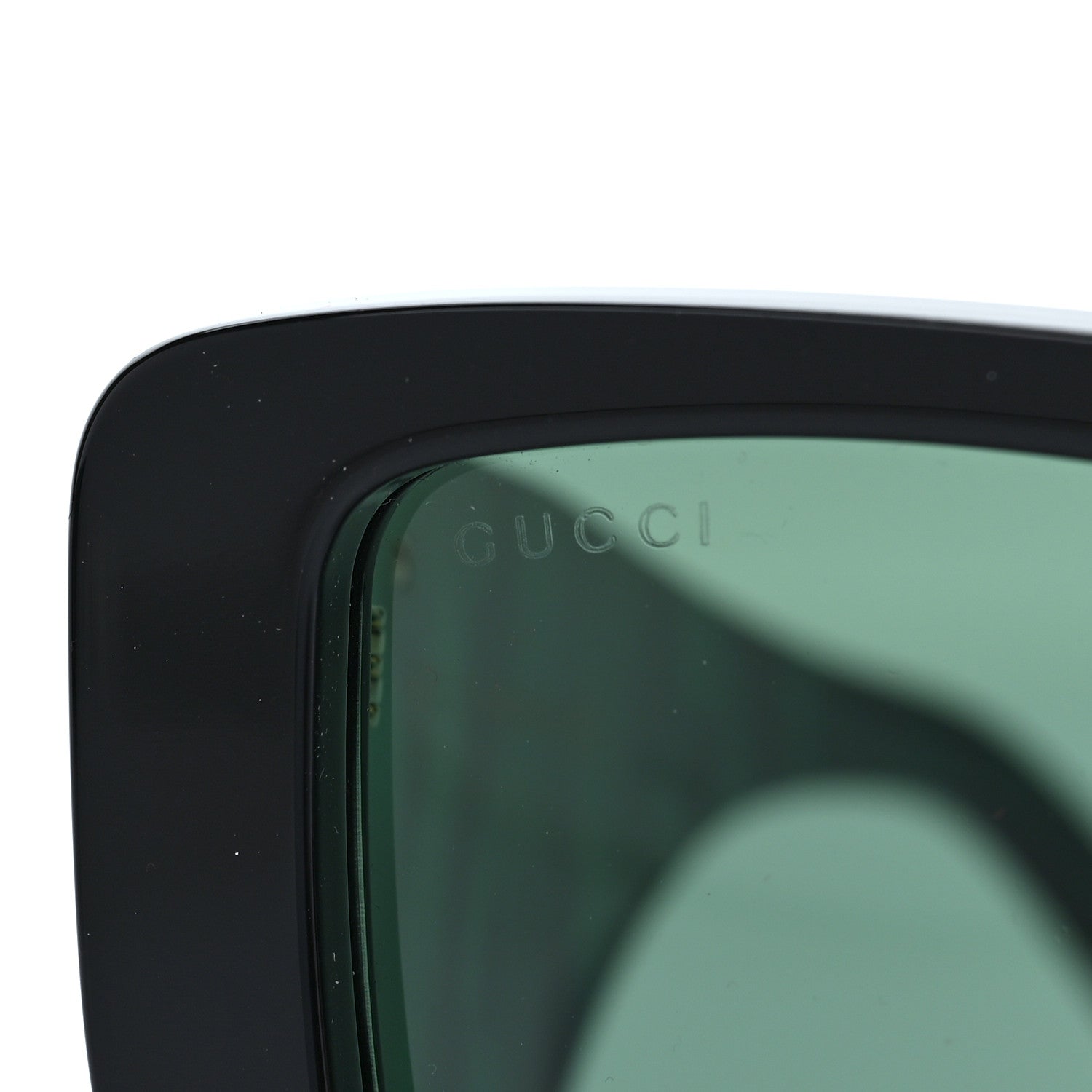 Gucci Acetate Square Frame Sunglasses GG0956S Green Black 5 of 8