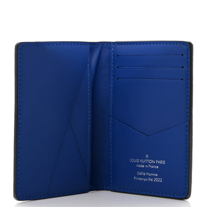 Louis Vuitton Taurillon Illusion Pocket Organizer Bleu Rose 5 of 7