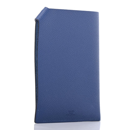 Hermes Epsom Tarmac PM Passport Holder Bleu Saphir 3 of 7