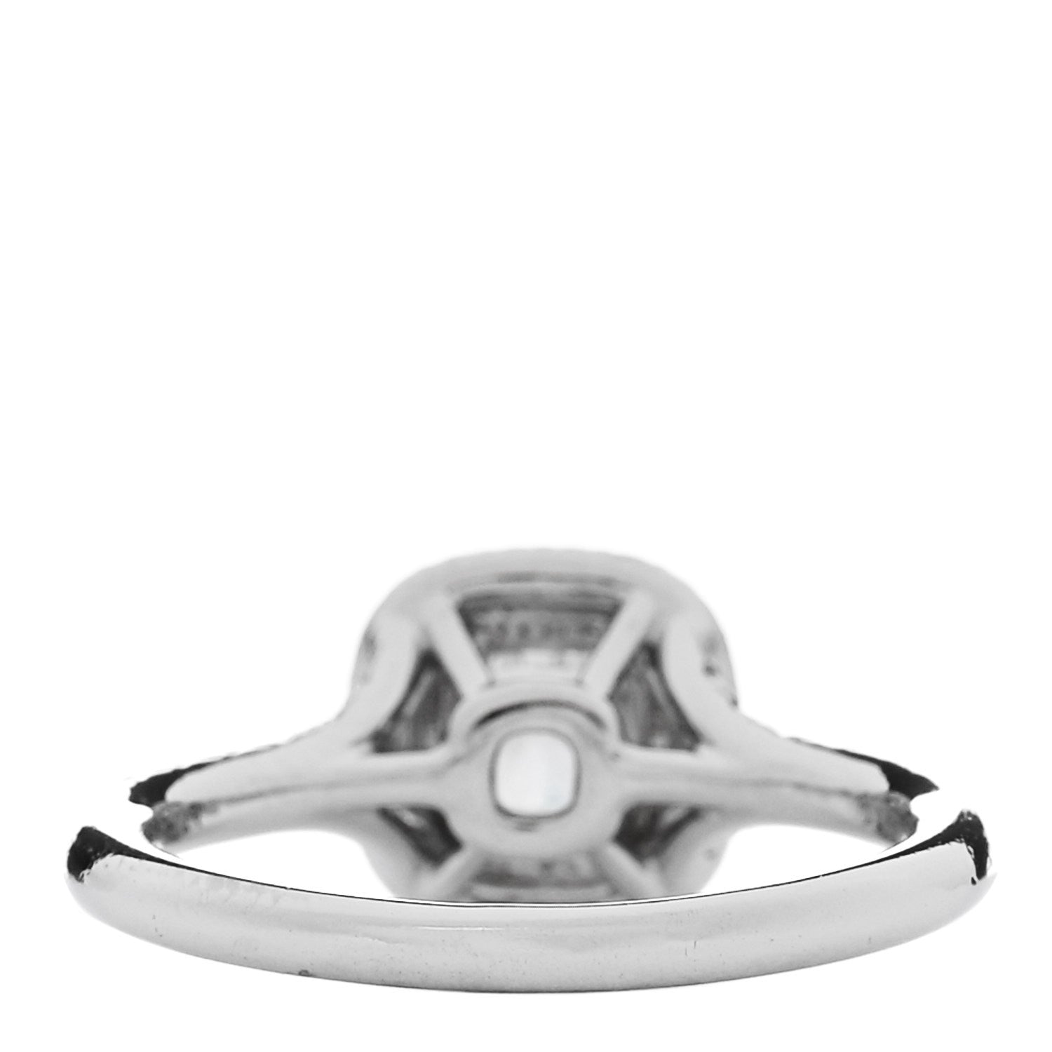 Tiffany Platinum Diamond .30ct Soleste Cushion Cut Double Halo Engagement Ring 47 4.25 4 of 7