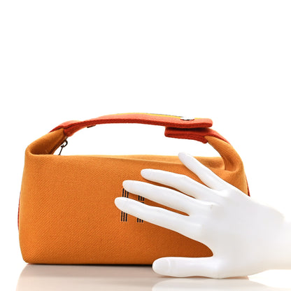 Hermes Canvas Small Bride-A-Brac Pouch Ochre 2 of 8