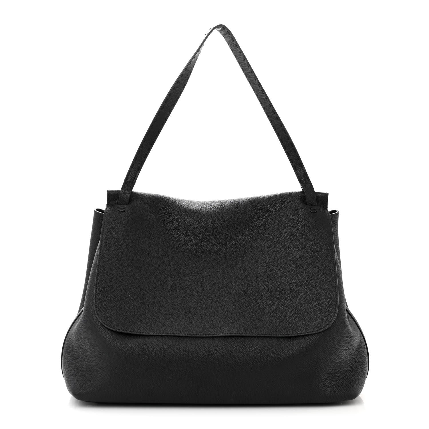 The Row Grained Calfskin Top Handle 14 Bag Black 1 of 10