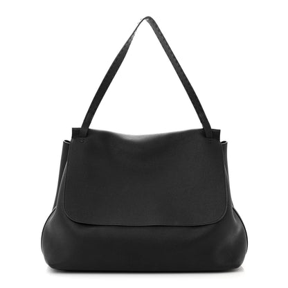 The Row Grained Calfskin Top Handle 14 Bag Black 1 of 10