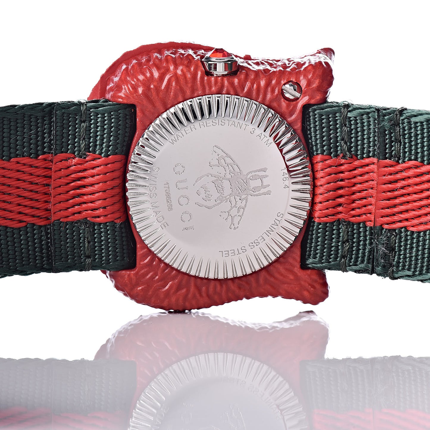 Stainless Steel Nylon 32mm Le Marche Des Merveilles Tiger Quartz Watch Red