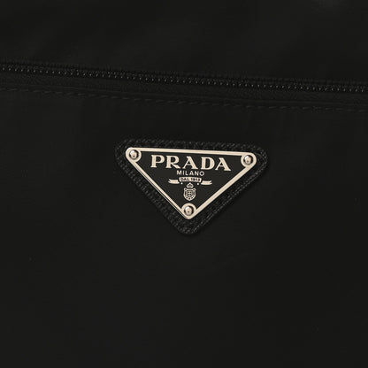 Prada Re-Nylon Vela Saffiano Pocket Double Zip Messenger Bag Black 7 of 9