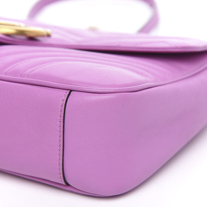 Gucci Calfskin Matelasse Medium GG Marmont Shoulder Bag Candy Mousse 9 of 13