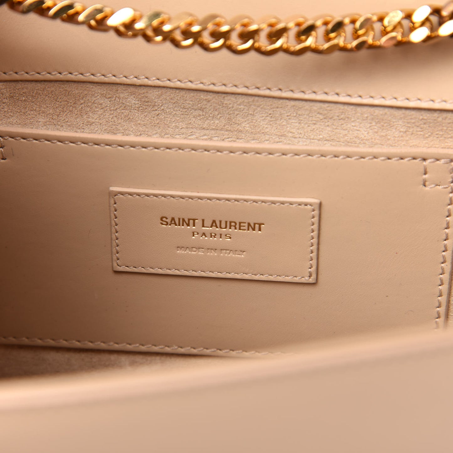 Smooth Calfskin Medium Classic Monogram Kate Tassel Satchel Nude Powder