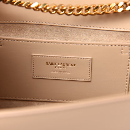 Saint Laurent Smooth Calfskin Medium Classic Monogram Kate Tassel Satchel Nude Powder 8 of 13