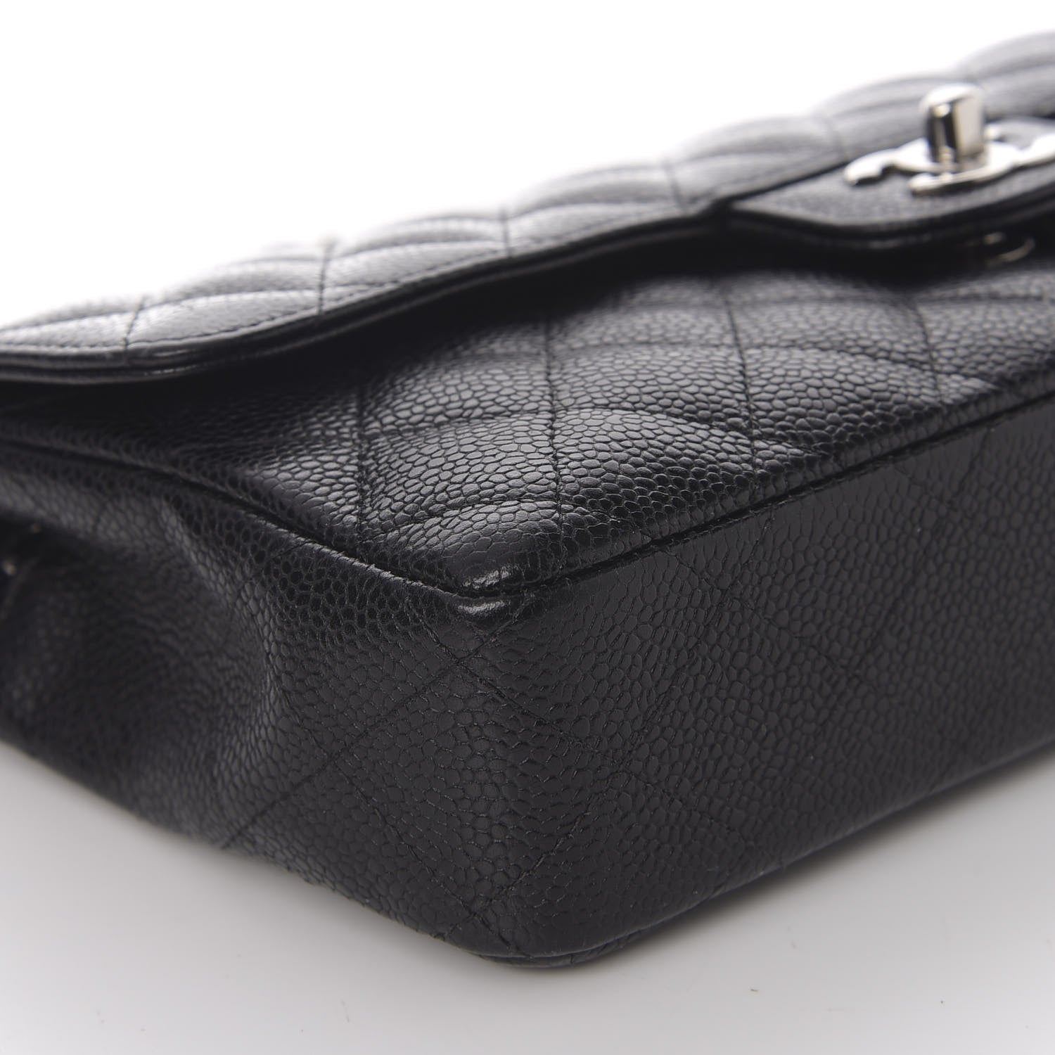 Chanel Caviar Quilted East West Flap Black 7 of 14