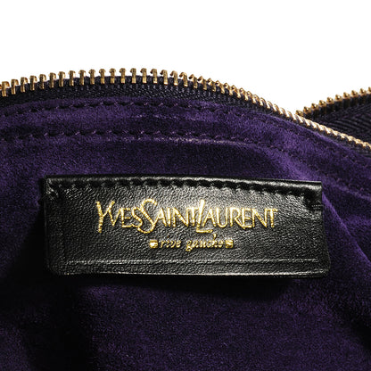 Saint Laurent Nubuck Crocodile Embossed Medium Muse Two Mauve Fuschia 5 of 7