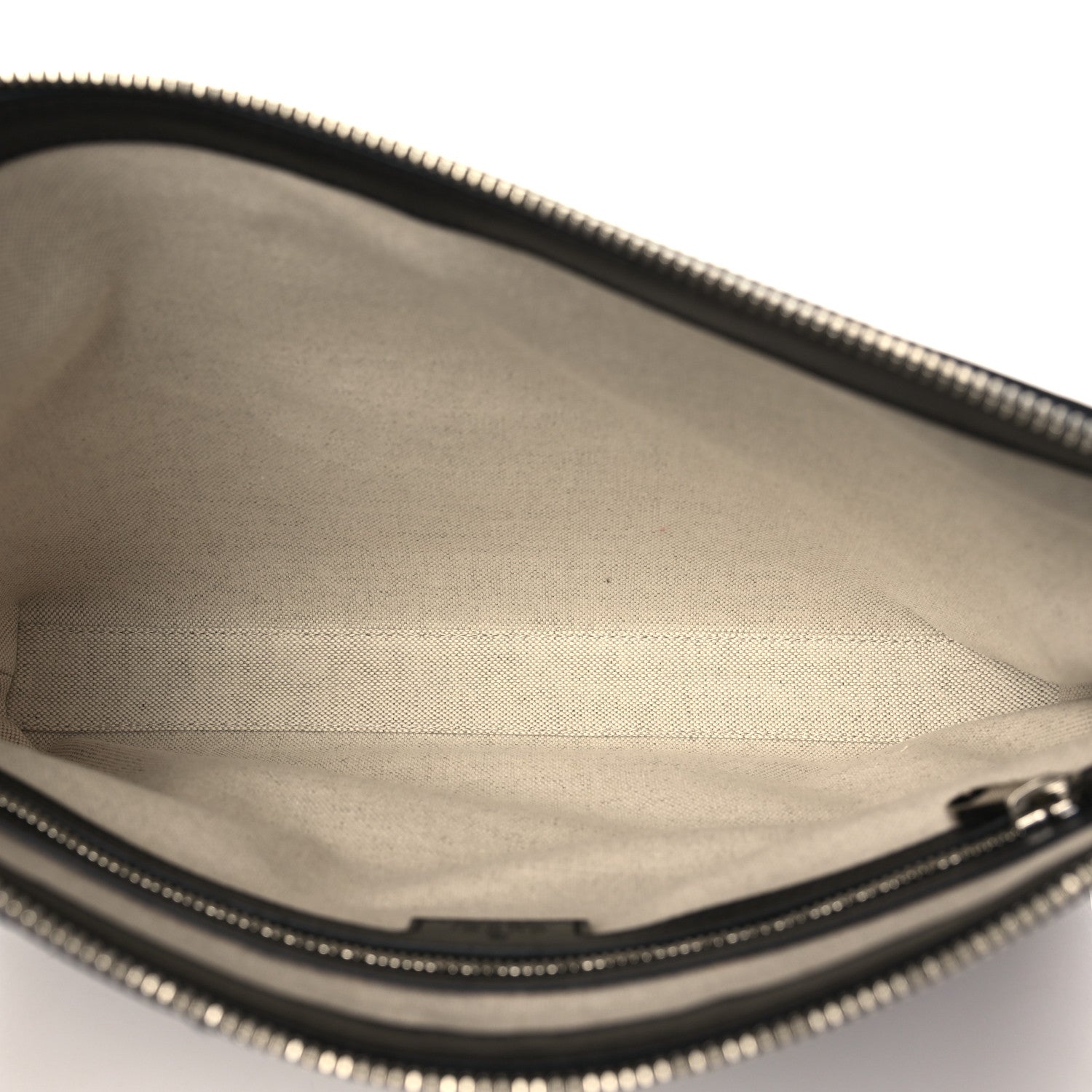 Gucci Calfskin GG Tennis Embossed Medium Wristlet Messenger Bag Black 4 of 8
