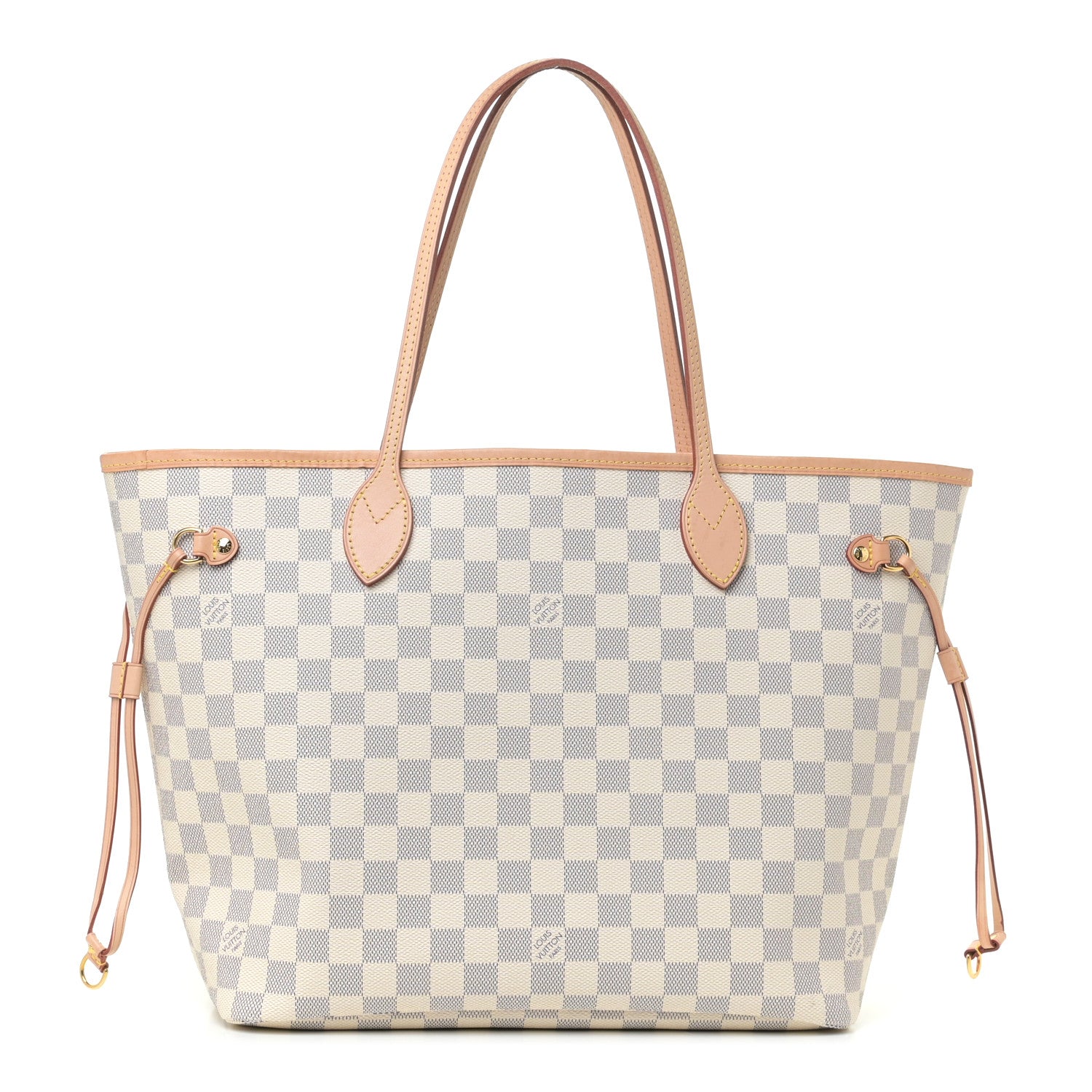 Louis Vuitton Damier Azur Neo Neverfull MM Rose Ballerine 1 of 10