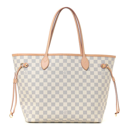 Louis Vuitton Damier Azur Neo Neverfull MM Rose Ballerine 1 of 10