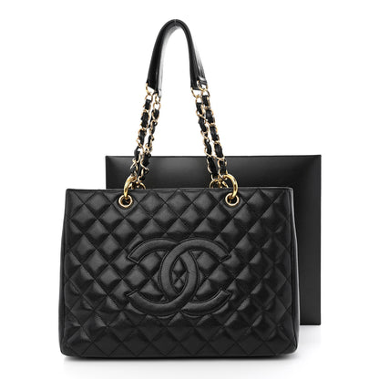 Chanel Caviar Quilted Grand Shopping Tote GST Black 13 of 13
