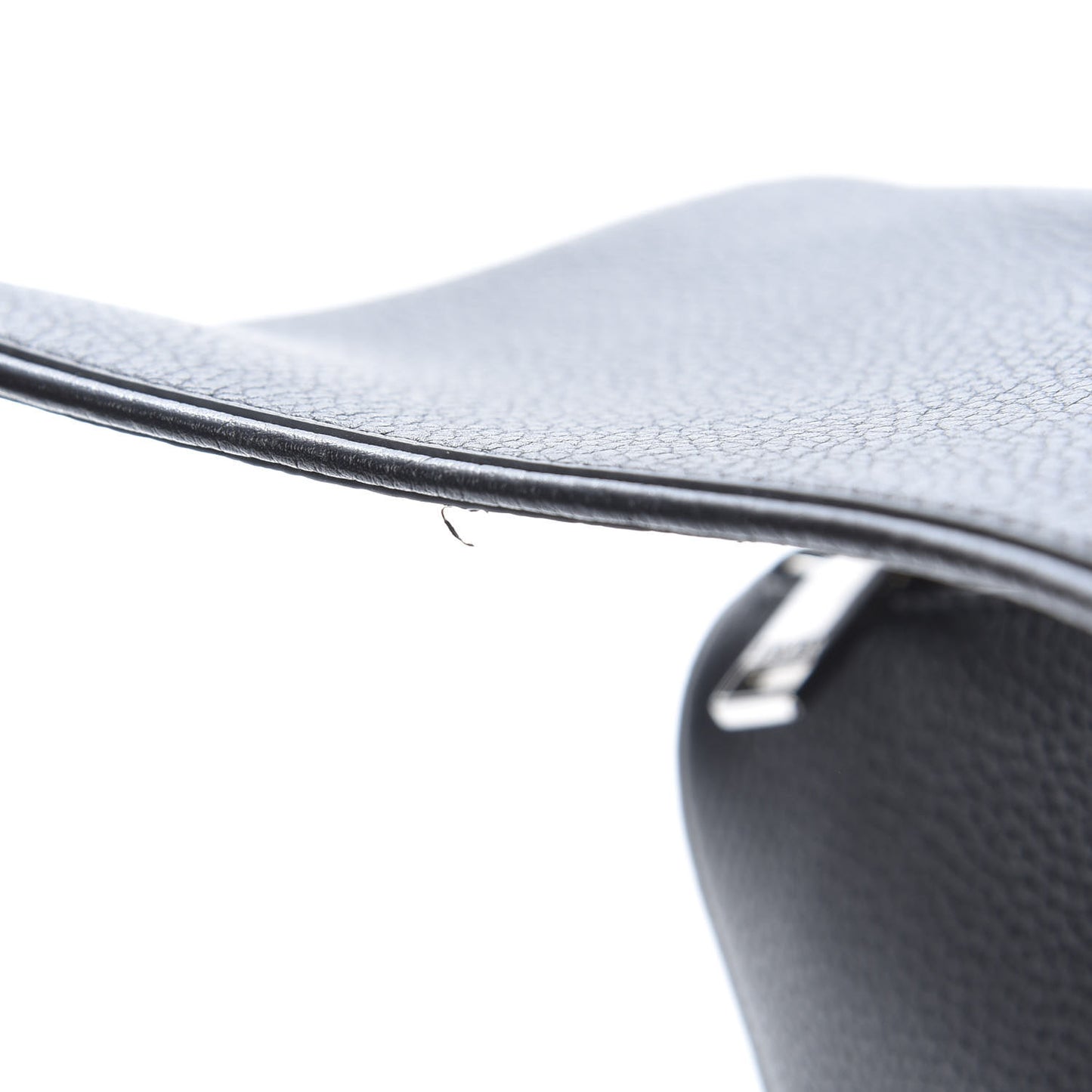 Grained Calfskin Kim Jones Saddle Bag Black