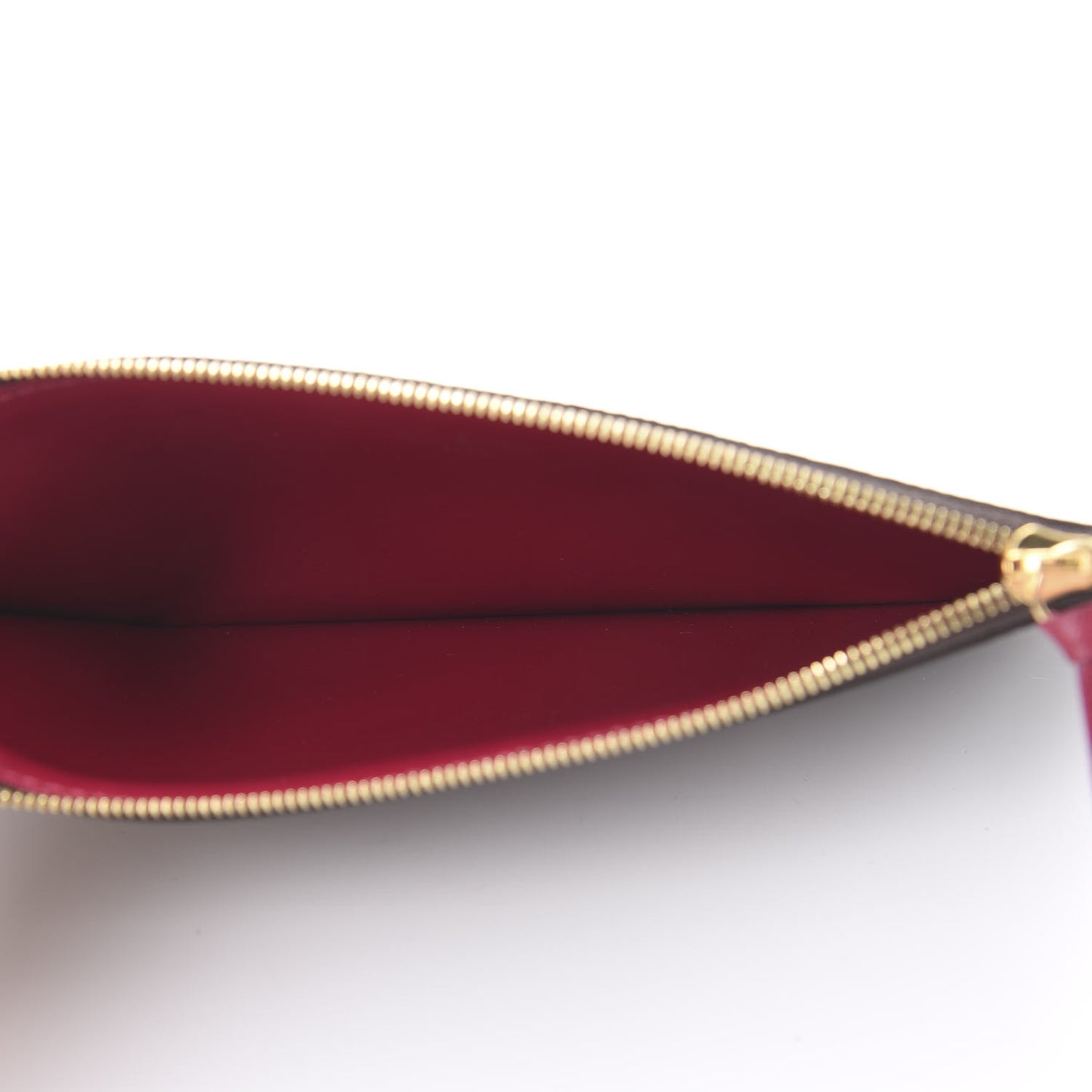 Monogram Felicie Chain Wallet Zippered Insert Fuchsia