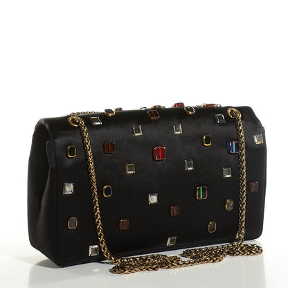 Chanel Satin Gripoix Paris Byzance 2.55 Reissue 225 Flap Black 3 of 8